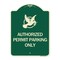 Signmission Authorized Church Parking W/ Graphic Heavy-Gauge Aluminum Sign, 24" x 18", G-1824-24331 A-DES-G-1824-24331 - alternate 1
